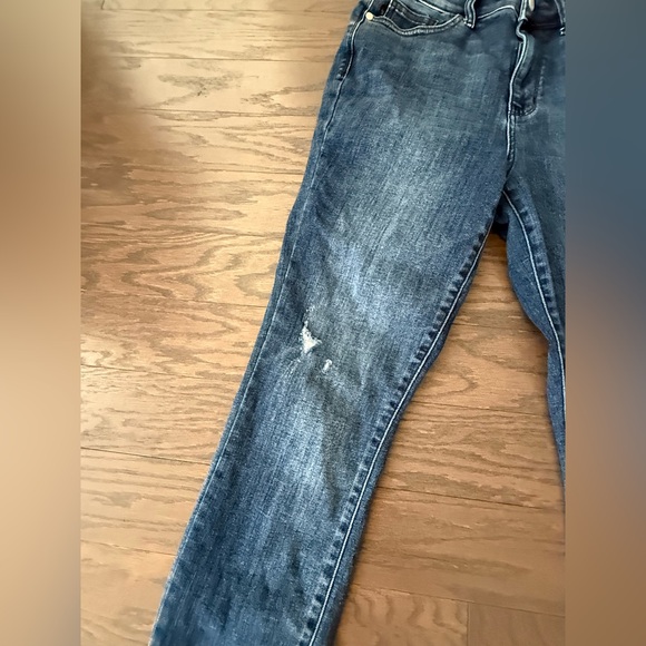 Judy Blue Skinny Fit Jeans Womens 9/29 Distressed/Destroyed Stretch Cropped - Picture 5 of 16